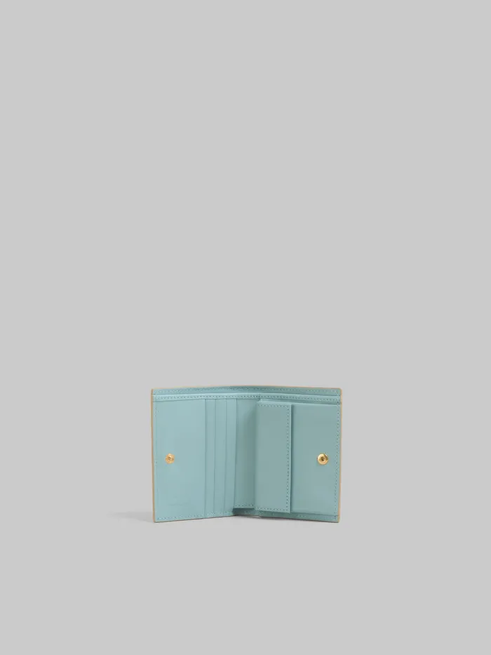 Beige Bifold Wallet With Marni Mending Embroidery Women Marni Wallets and Small Leather Goods
