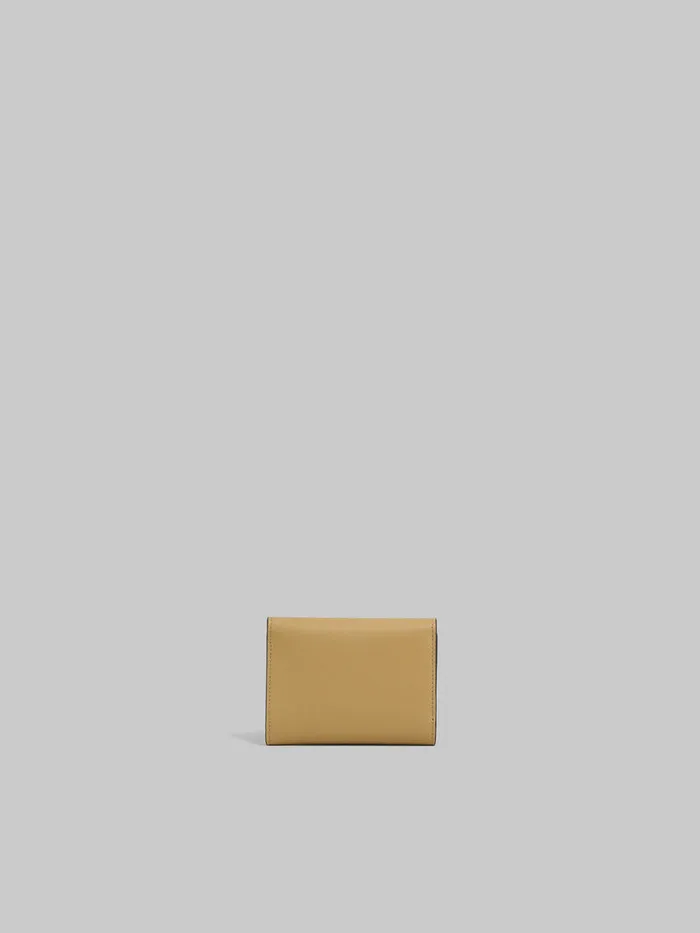 Beige Leather Trunkaroo Trifold Wallet Women Marni Wallets and Small Leather Goods
