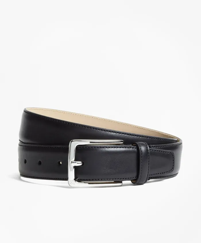 Belts Men Brooks Brothers 1818 Leather Belt Black