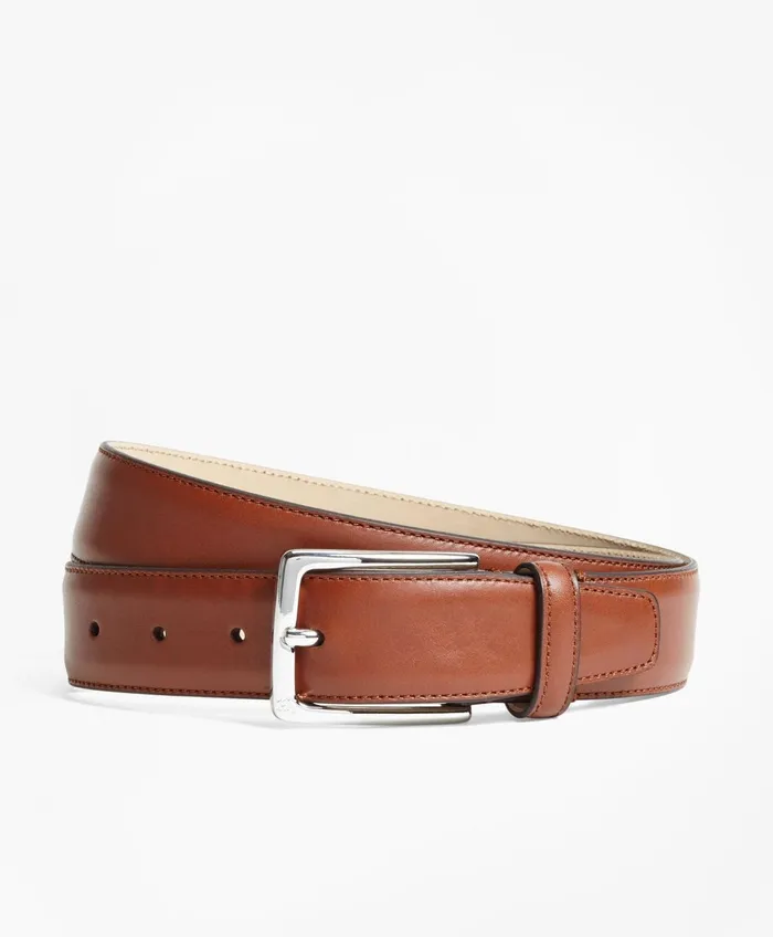 Belts Men Brooks Brothers 1818 Leather Belt Cognac