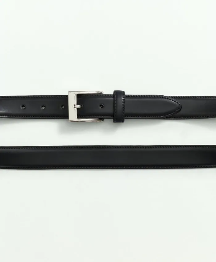 Belts Men Brooks Brothers Cordovan Leather Belt Black