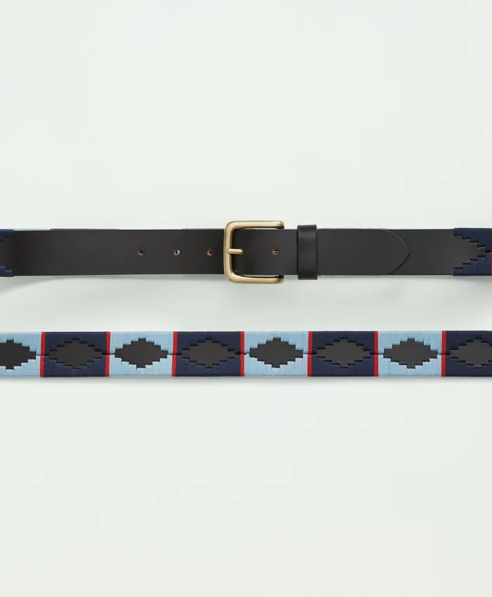 Belts Men Brooks Brothers Gaucho Belt Bluenavy