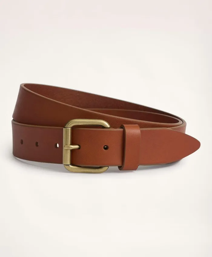 Belts Men Brooks Brothers Leather Belt Brown