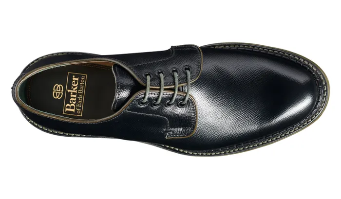 Berry 8211 Black Alpine Grain Mens Barker Shoes Derbys