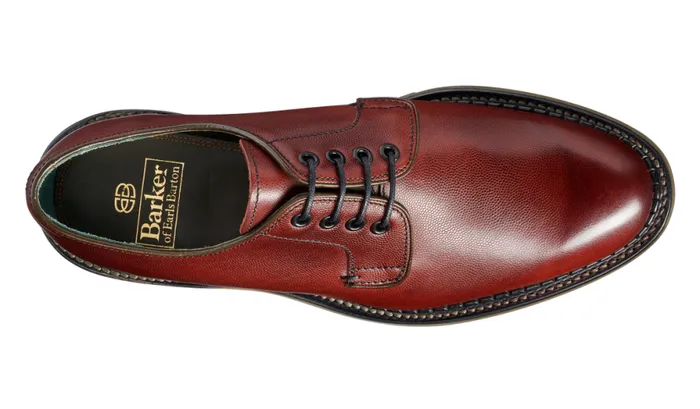 Berry 8211 Burgundy Alpine Grain Mens Barker Shoes Derbys