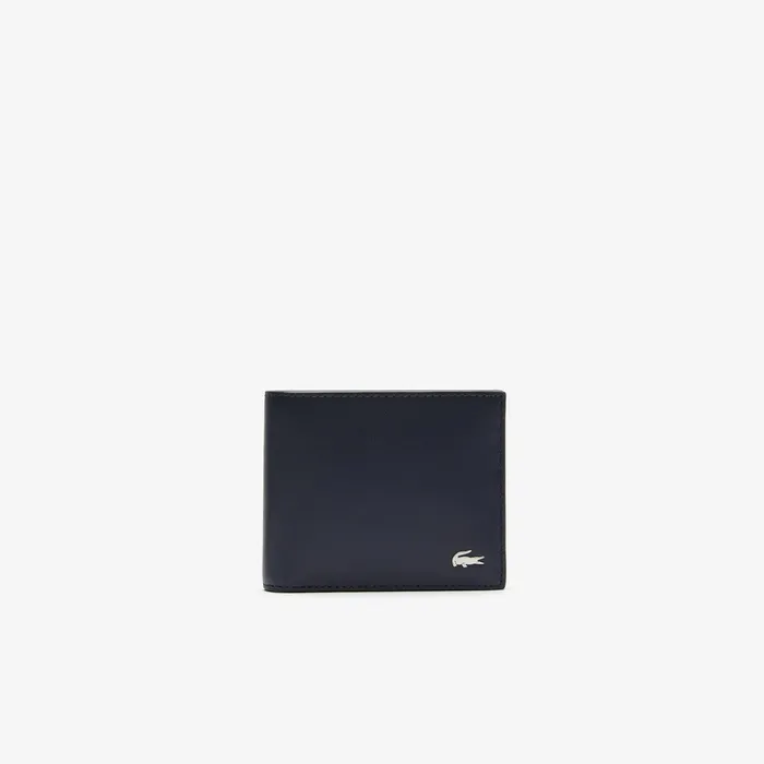 Bifold Leather Wallet Peacoat Mens Lacoste Small Leather Goods Cheap On Sale
