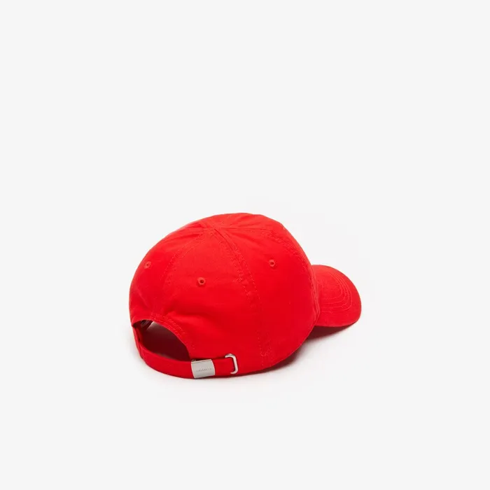 Big Croc Gabardine Cap Red Mens Lacoste Caps and Hats For Sale