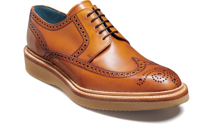 Bill 8211 Rosewood Hand Painted Mens Barker Shoes Brogues