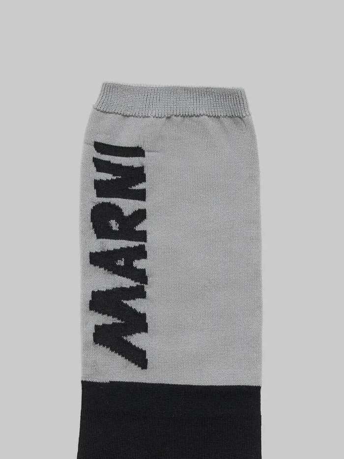 Black And Beige Socks With Marni Logo Men Marni Socks