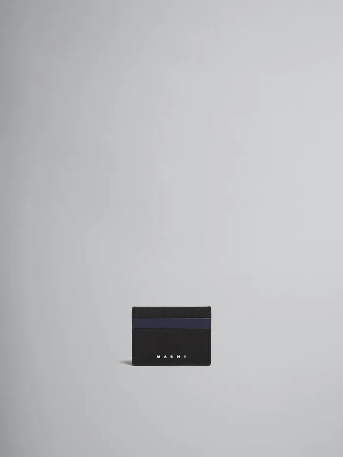 Black And Blue Saffiano Leather Card Case Men Marni Wallets and Small Leather Goods Black And Blue Saffiano Leather Card Case Men Marni Wallets and Small Leather Goods