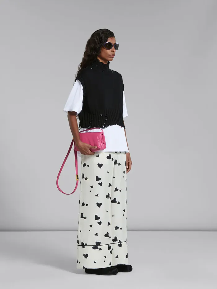 Black Cotton Cropped Vest Women Marni Knitwear