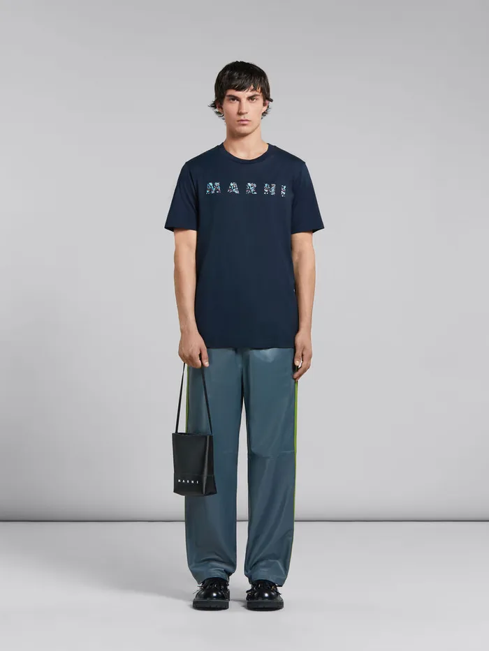 Black Crossbody Bag With Shoelace Strap Men Marni Crossbody Bags