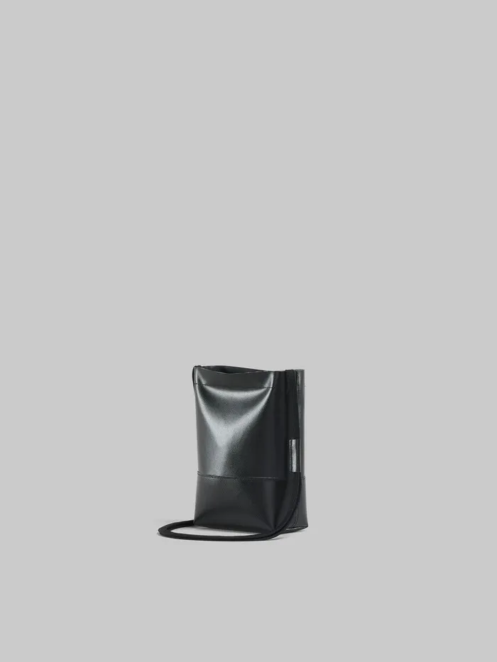 Black Crossbody Bag With Shoelace Strap Men Marni Crossbody Bags