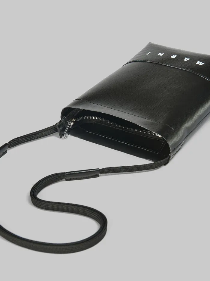Black Crossbody Bag With Shoelace Strap Men Marni Crossbody Bags
