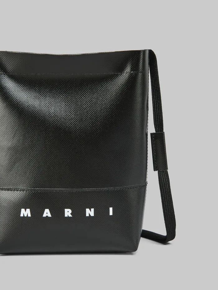 Black Crossbody Bag With Shoelace Strap Men Marni Crossbody Bags