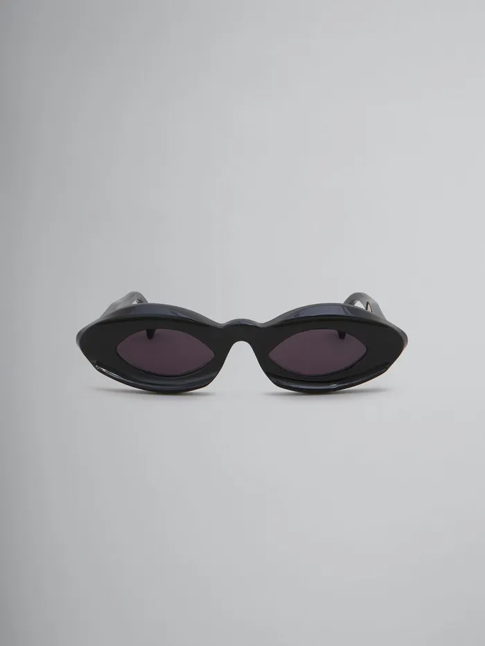 Black Dark Doodad Sunglasses WomenMen Marni Sunglasses
