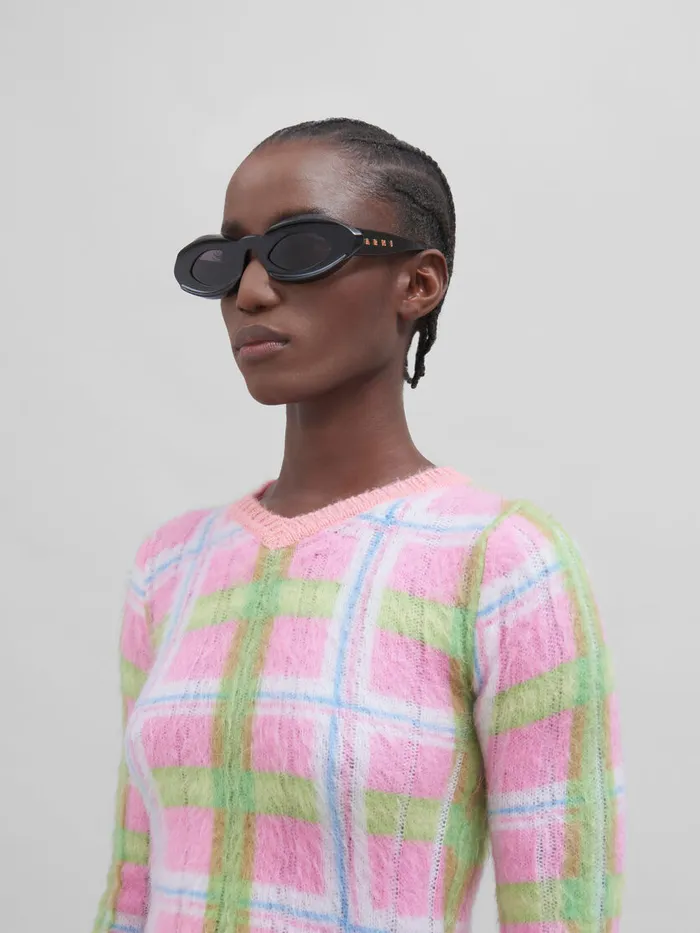 Black Dark Doodad Sunglasses WomenMen Marni Sunglasses