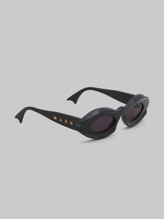 Black Dark Doodad Sunglasses WomenMen Marni Sunglasses