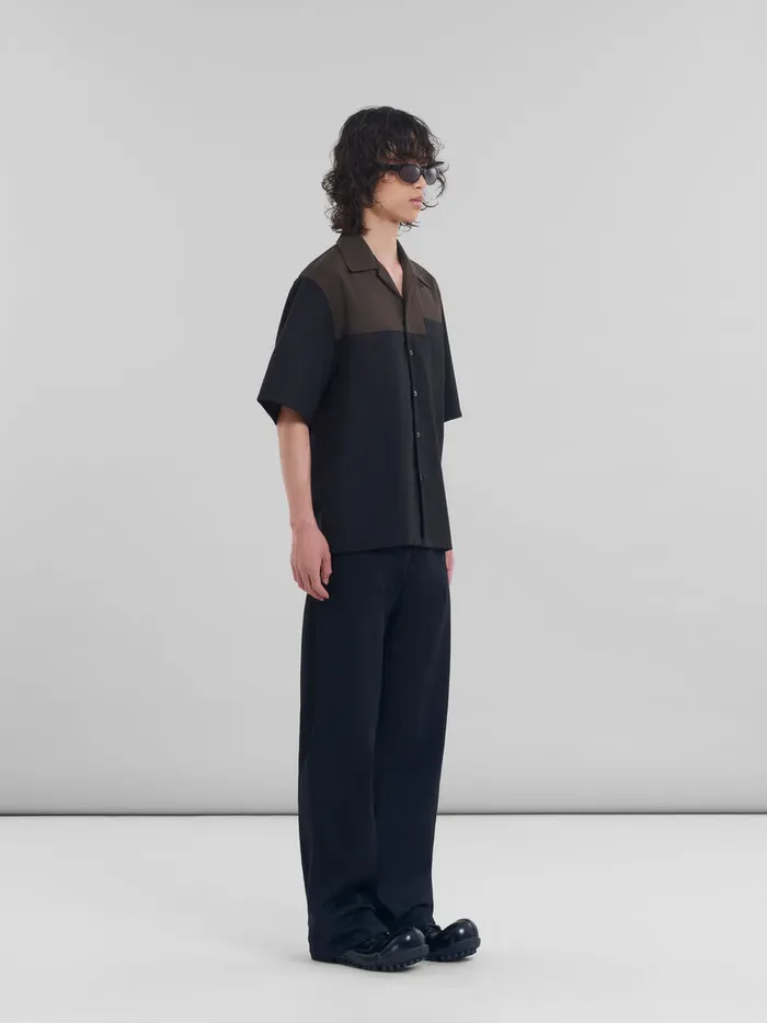 Black Denim Wideleg Jeans Men Marni Pants