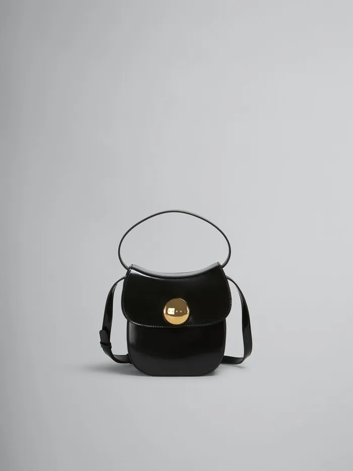 Black Leather Butterfly Small Handbag Women Marni Shoulder Bags