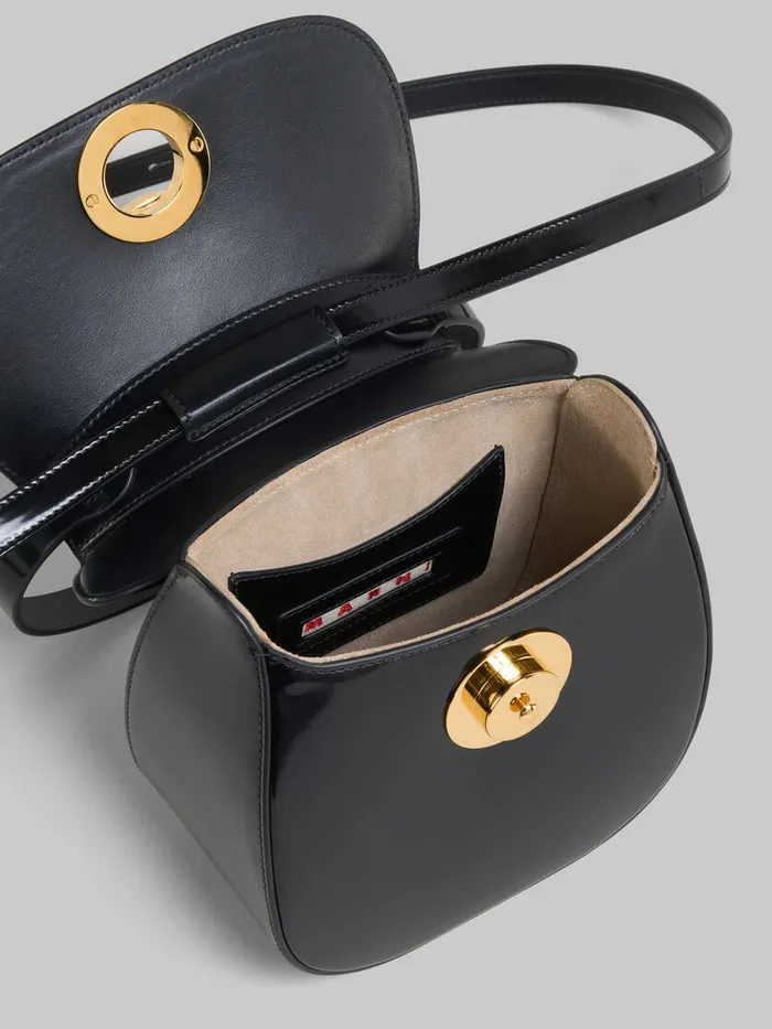 Black Leather Butterfly Small Handbag Women Marni Shoulder Bags