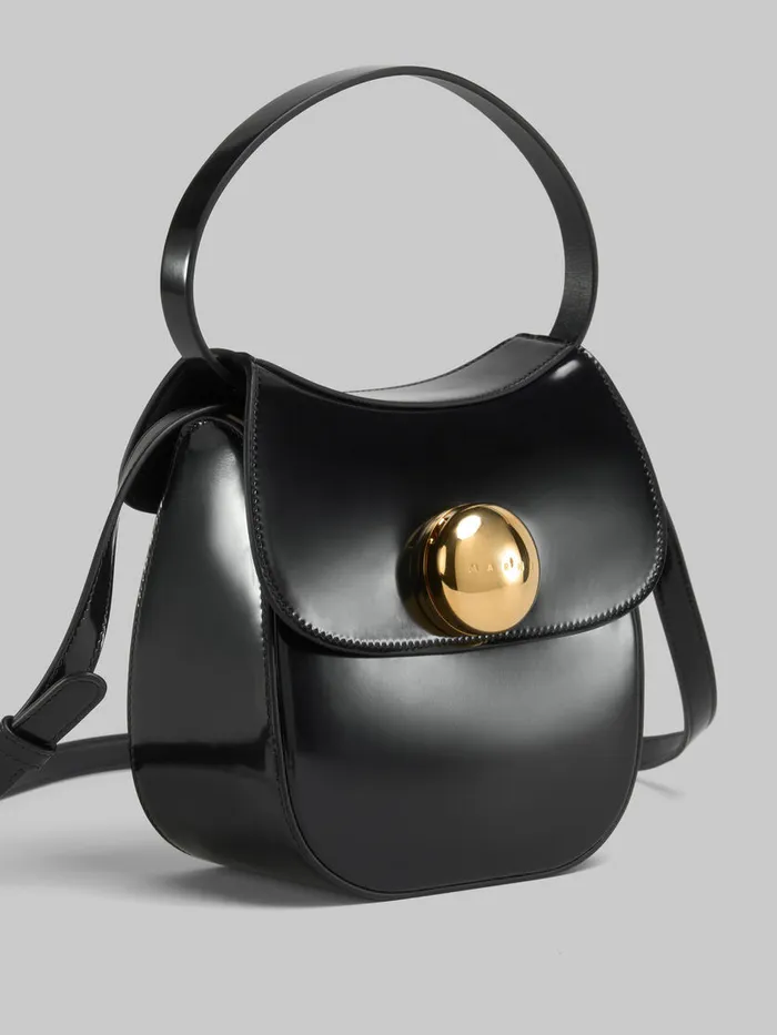 Black Leather Butterfly Small Handbag Women Marni Shoulder Bags