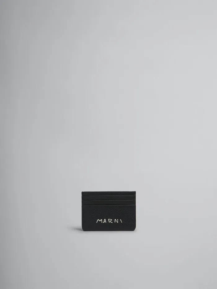 Black Leather Cardholder With Marni Mending Men Marni Wallets and Small Leather Goods Black Leather Cardholder With Marni Mending Men Marni Wallets and Small Leather Goods