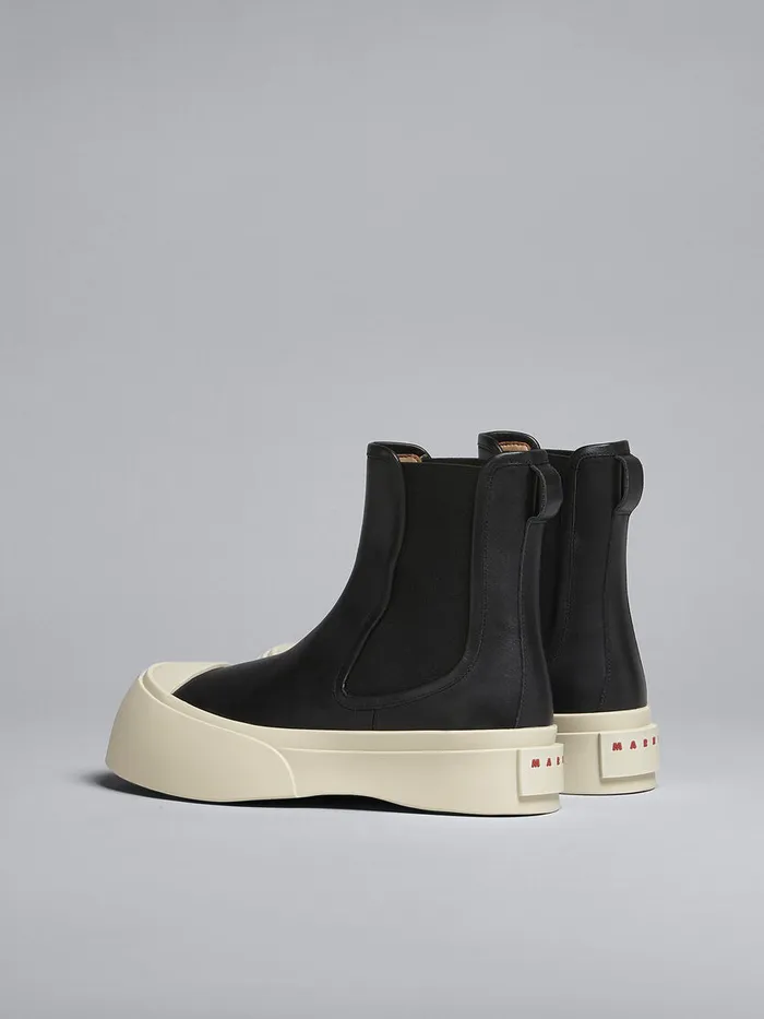 Black Leather Pablo Chelsea Boot Women Marni Pablo