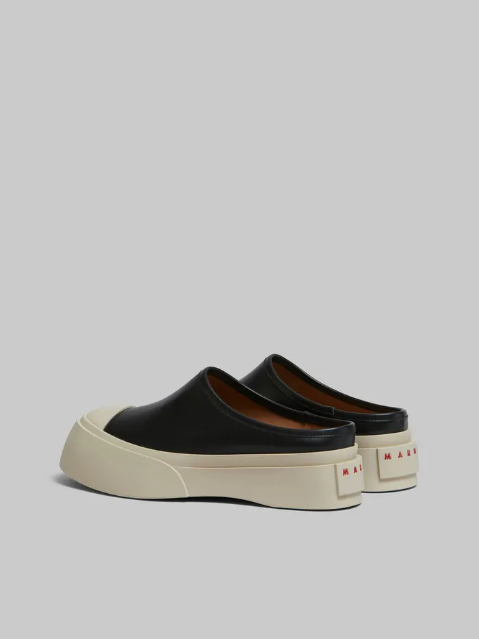 Black Leather Pablo Sabot Women Marni Pablo