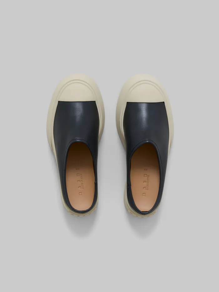 Black Leather Pablo Sabot Women Marni Pablo