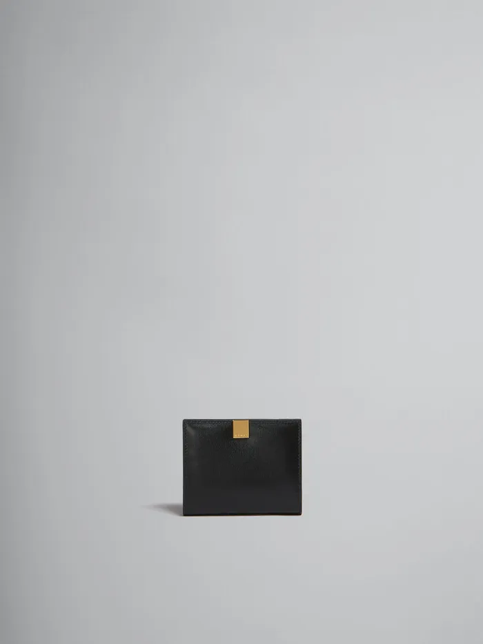 Black Leather Trifold Prisma Wallet Women Marni Wallets and Small Leather Goods Black Leather Trifold Prisma Wallet Women Marni Wallets and Small Leather Goods