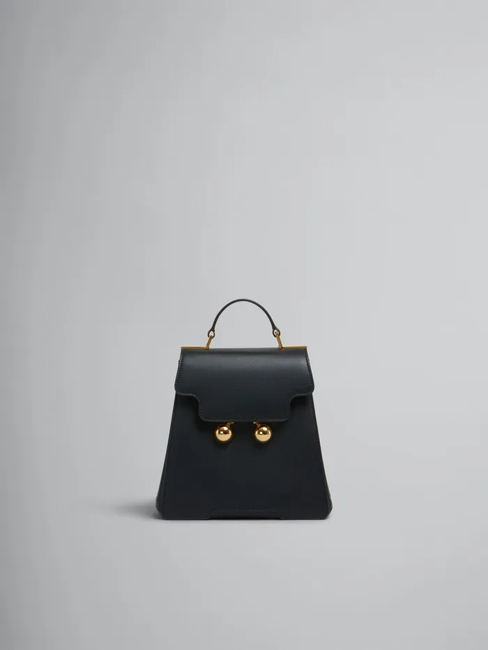 Black Leather Trunkaroo Backpack Women Marni Trunkaroo Bag