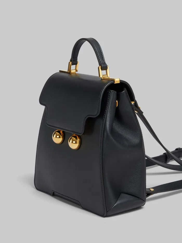 Black Leather Trunkaroo Backpack Women Marni Trunkaroo Bag