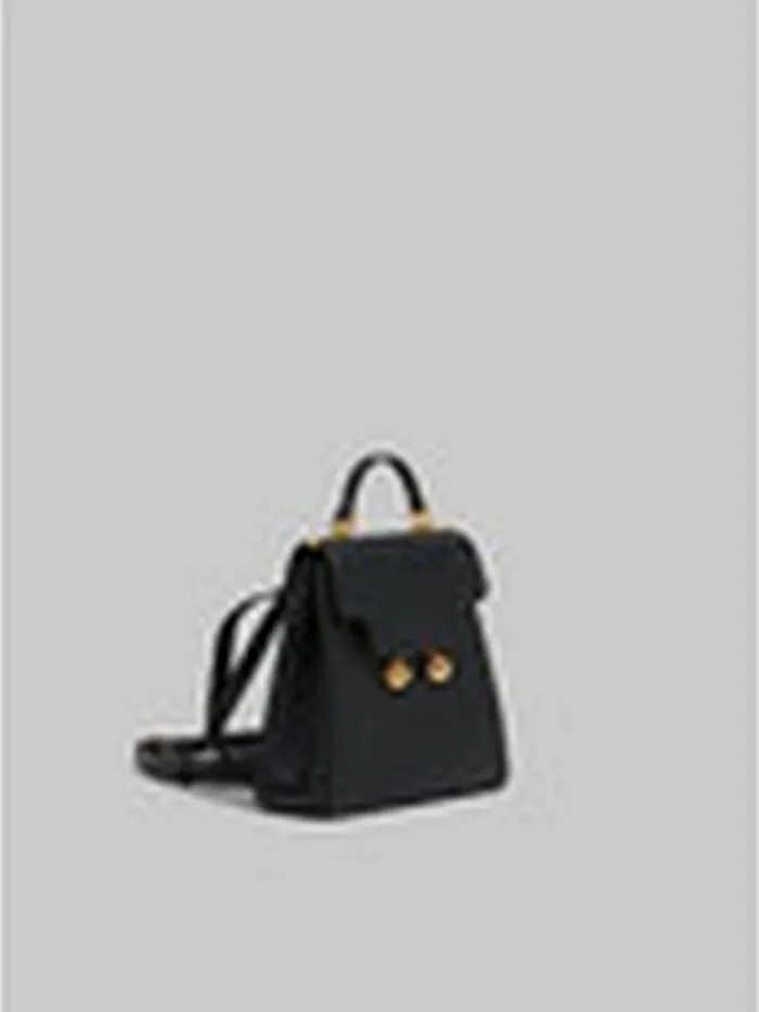 Black Leather Trunkaroo Backpack Women Marni Trunkaroo Bag