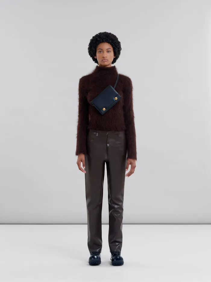 Black Leather Trunkaroo Bum Bag Women Marni Trunkaroo Bag