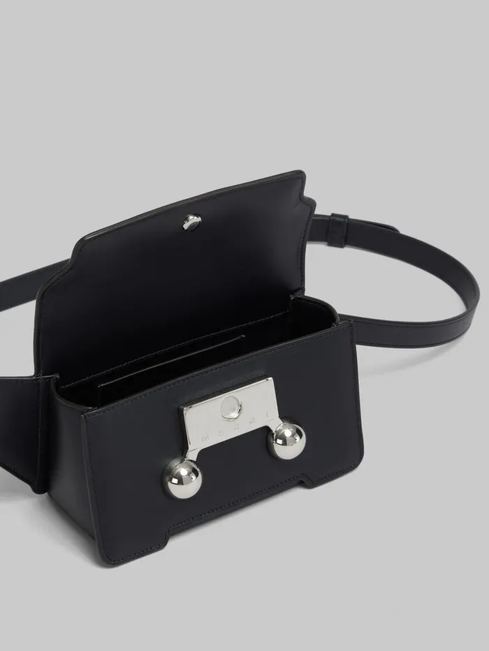 Black Leather Trunkaroo Crossbody Bag WomenMen Marni Trunkaroo Bag