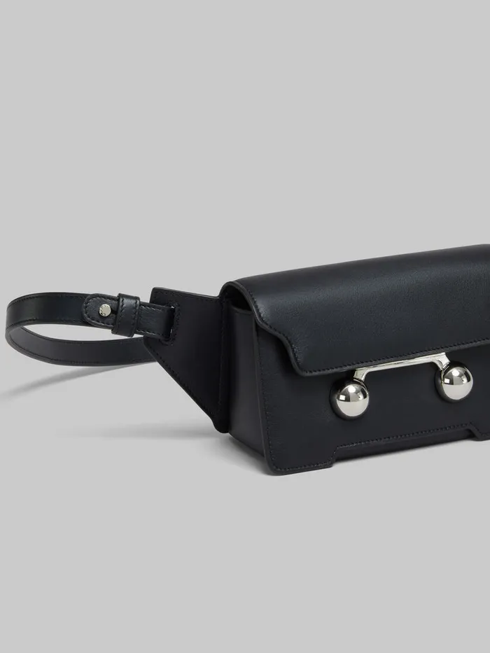 Black Leather Trunkaroo Crossbody Bag WomenMen Marni Trunkaroo Bag