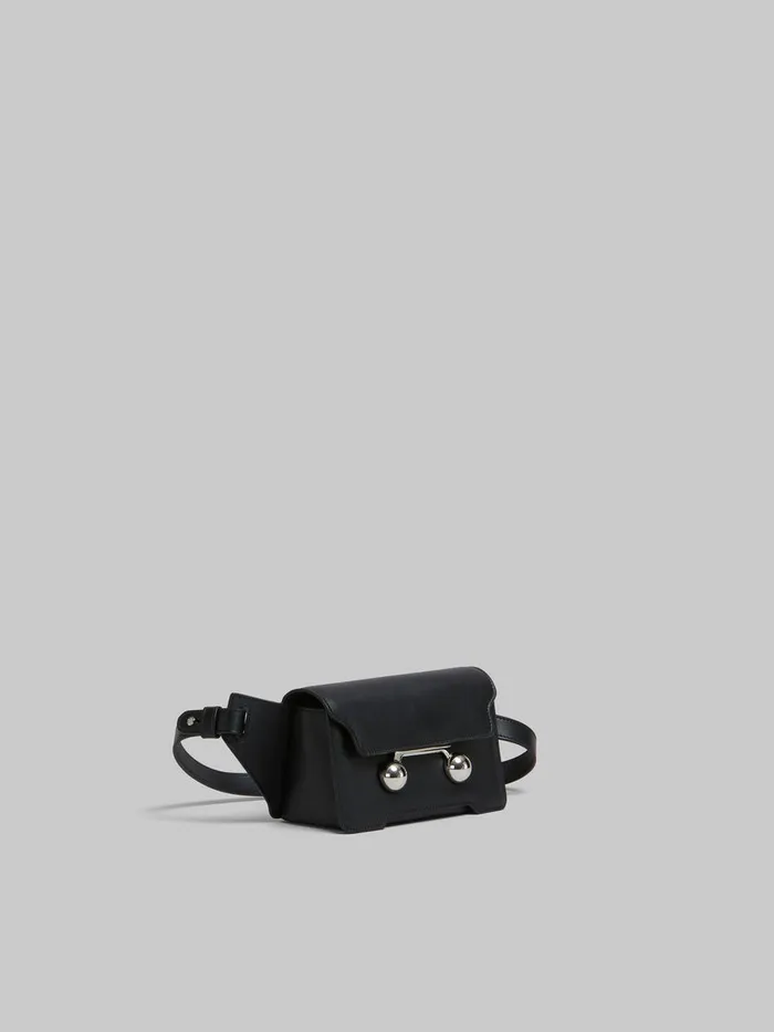 Black Leather Trunkaroo Crossbody Bag WomenMen Marni Trunkaroo Bag