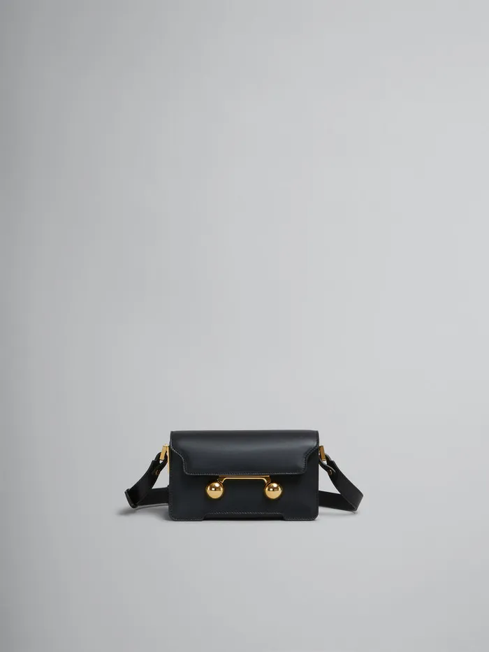 Black Leather Trunkaroo Mini Shoulder Bag WomenMen Marni Trunkaroo Bag
