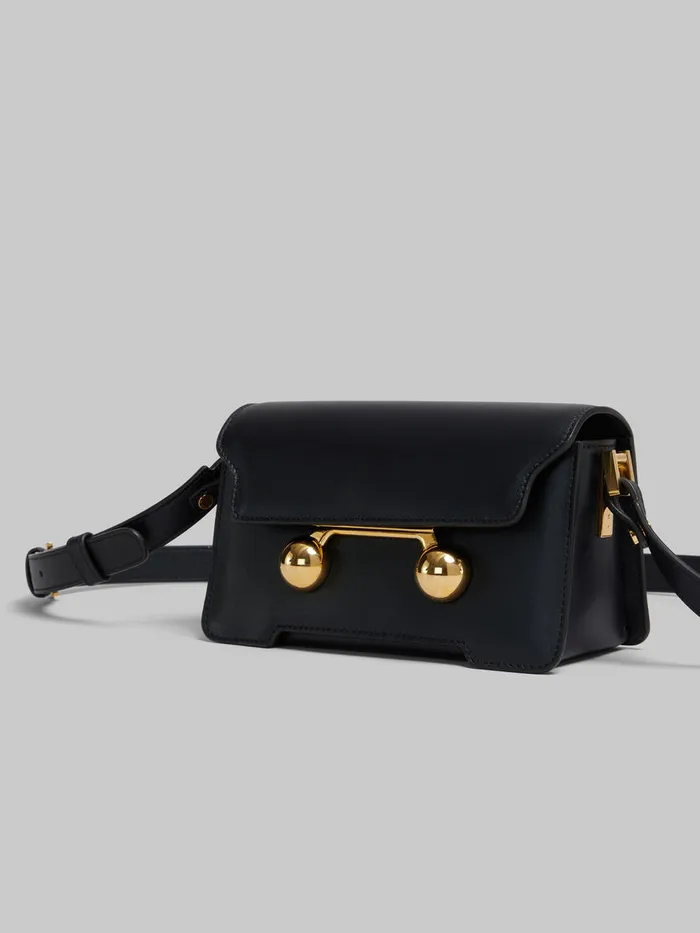 Black Leather Trunkaroo Mini Shoulder Bag WomenMen Marni Trunkaroo Bag