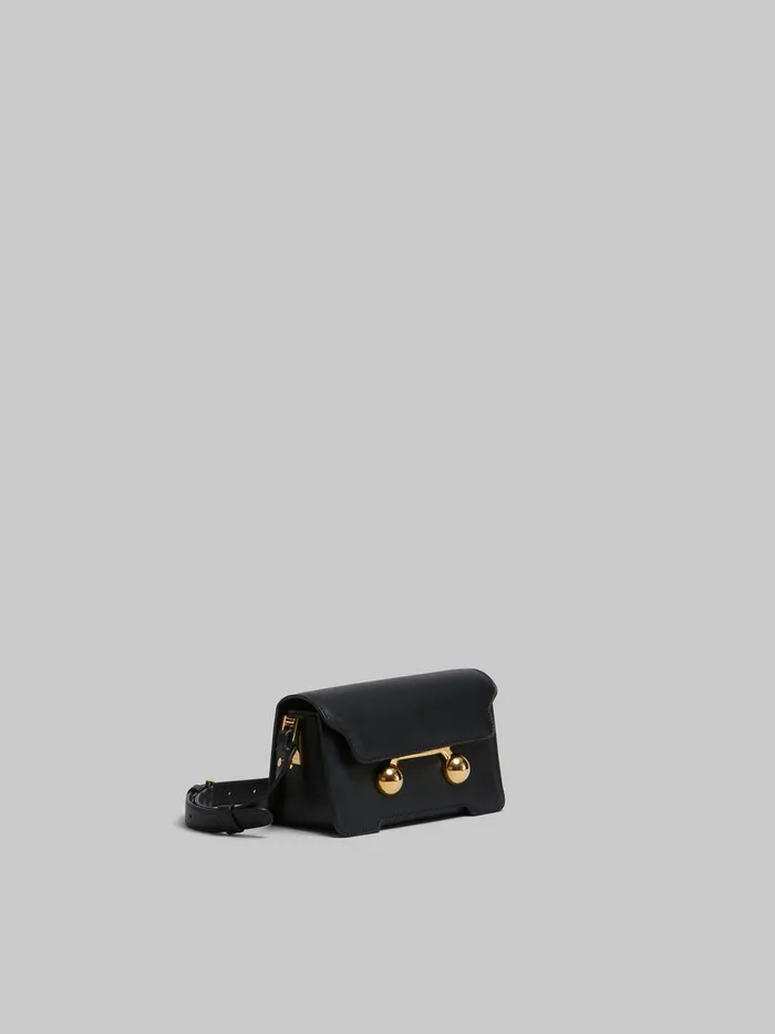 Black Leather Trunkaroo Mini Shoulder Bag WomenMen Marni Trunkaroo Bag