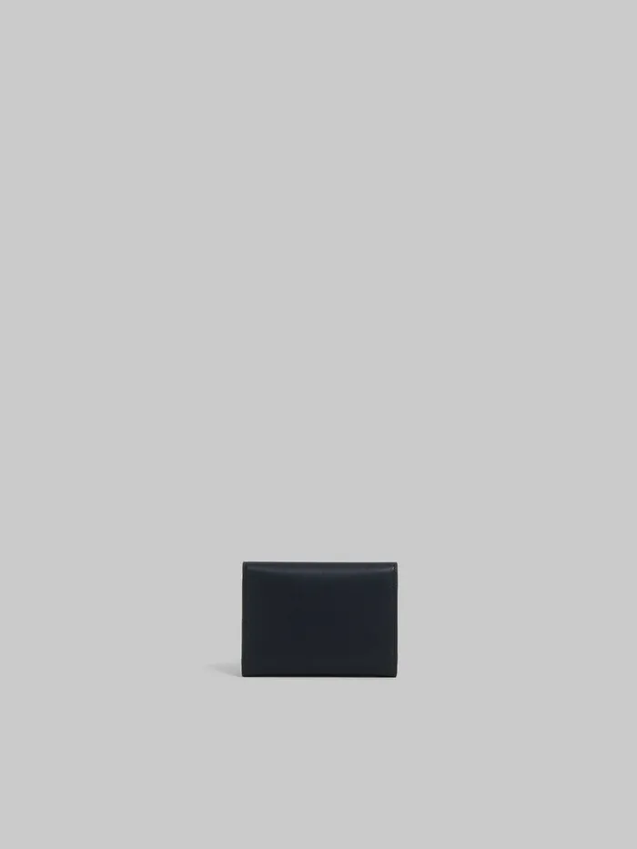 Black Leather Trunkaroo Trifold Wallet Women Marni Wallets and Small Leather Goods