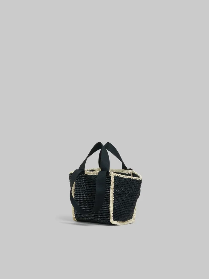 Black Macram Sillo Small Shopper Women Marni Tote Bags