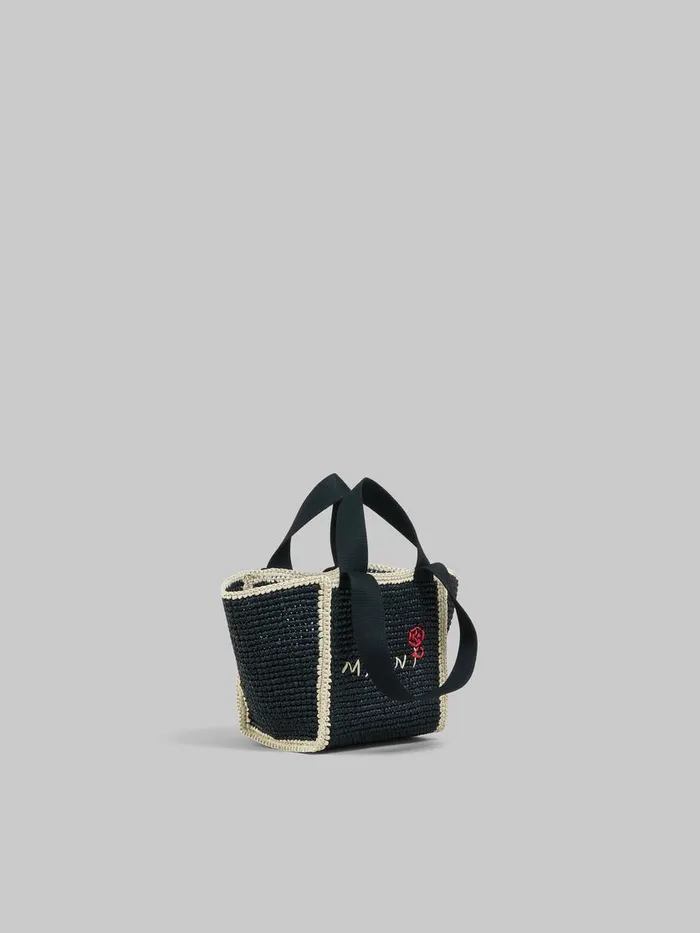 Black Macram Sillo Small Shopper Women Marni Tote Bags