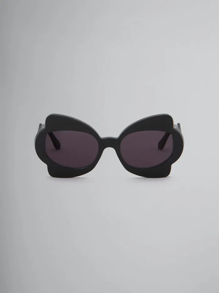 Black Monumental Gate Sunglasses WomenMen Marni Sunglasses