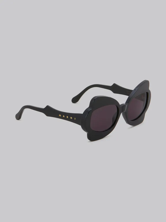 Black Monumental Gate Sunglasses WomenMen Marni Sunglasses