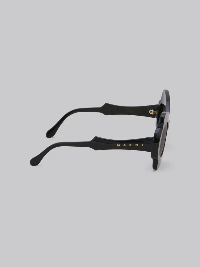 Black Monumental Gate Sunglasses WomenMen Marni Sunglasses