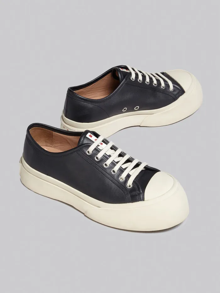 Black Nappa Leather Pablo Laceup Sneaker Women Marni Pablo