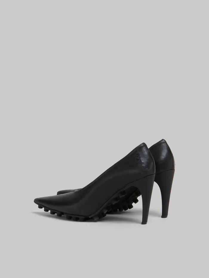 Black Nappa Spike Pump Women Marni Heels