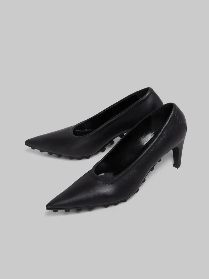 Black Nappa Spike Pump Women Marni Heels